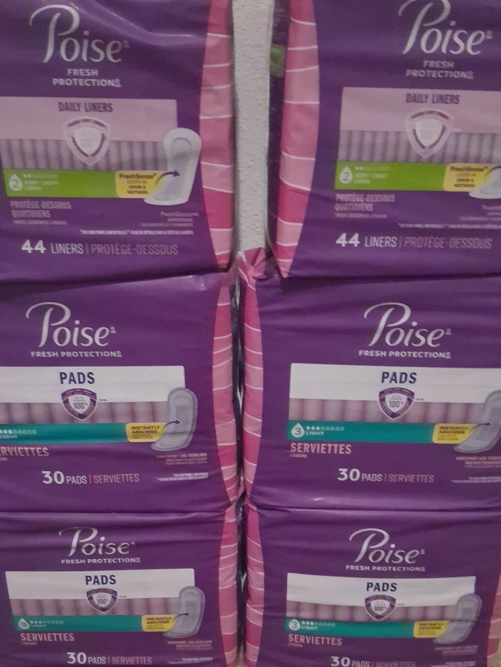 6 BN Poise Pads And Liners